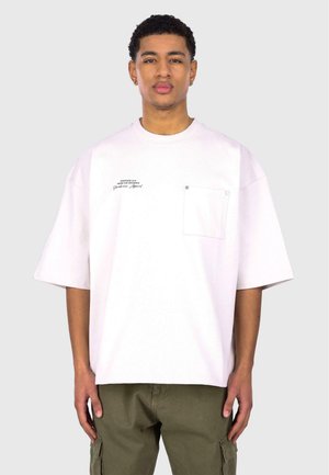HEAVY OVERSIZE - Marškinėliai su spaudiniu - light grey