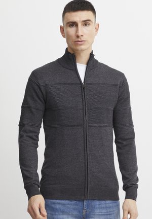 PRYANNIK FEINSTRICK ZIP - Neuletakki - dark grey melange