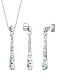 Elli SPARKLING BASIC SET - MIT KRISTALLEN VON SWAROVSKI® - Ohrringe - silberfarben