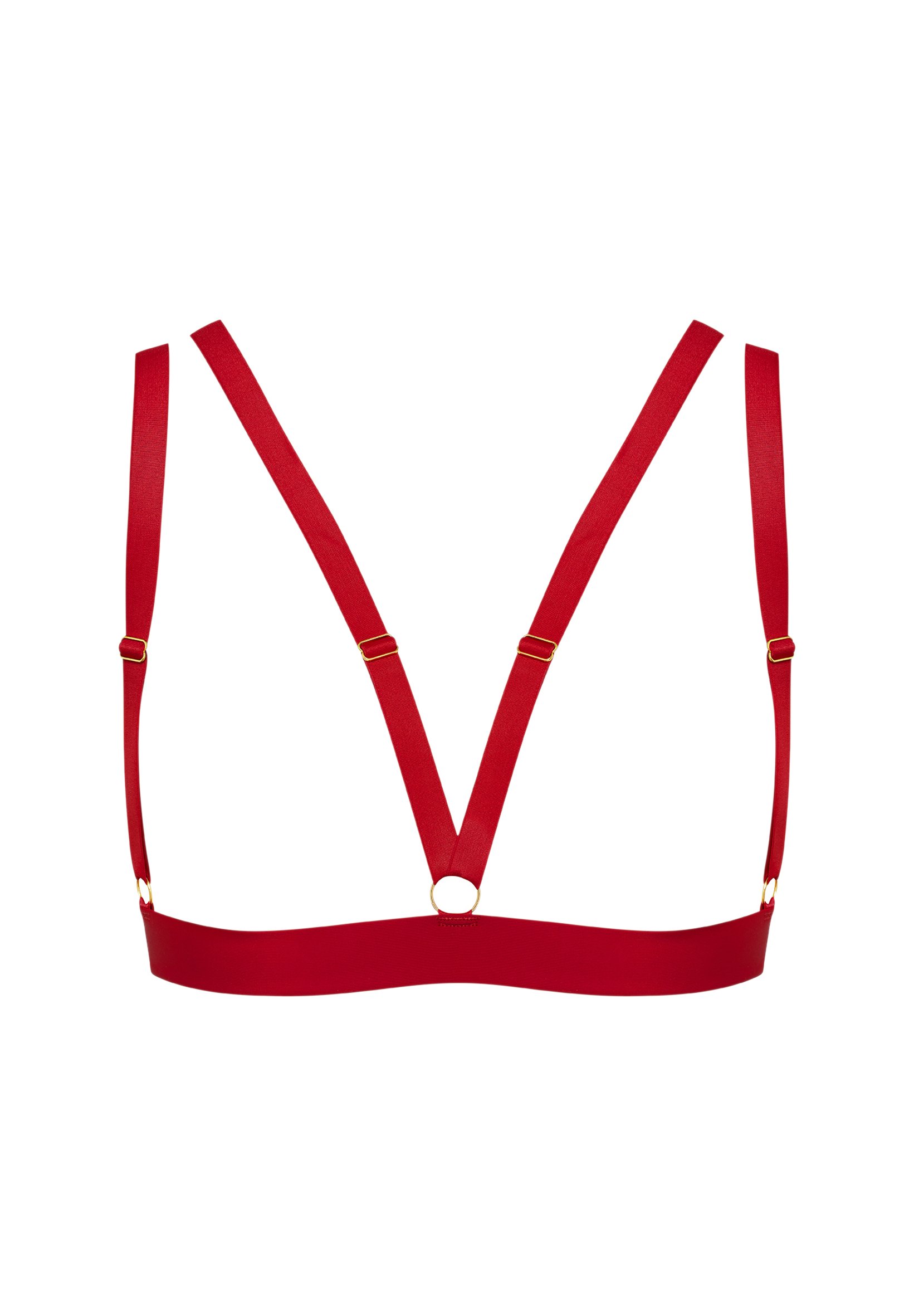【Maison Close】新作アクセサリー★Tapage Nocturne ハンドカフ Maison Close TAPAGE NOCTURNE - Triangle bra - red - Zalando