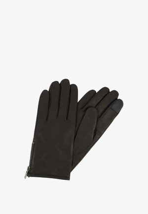 WITH BRANDED ZIP - Gloves - black