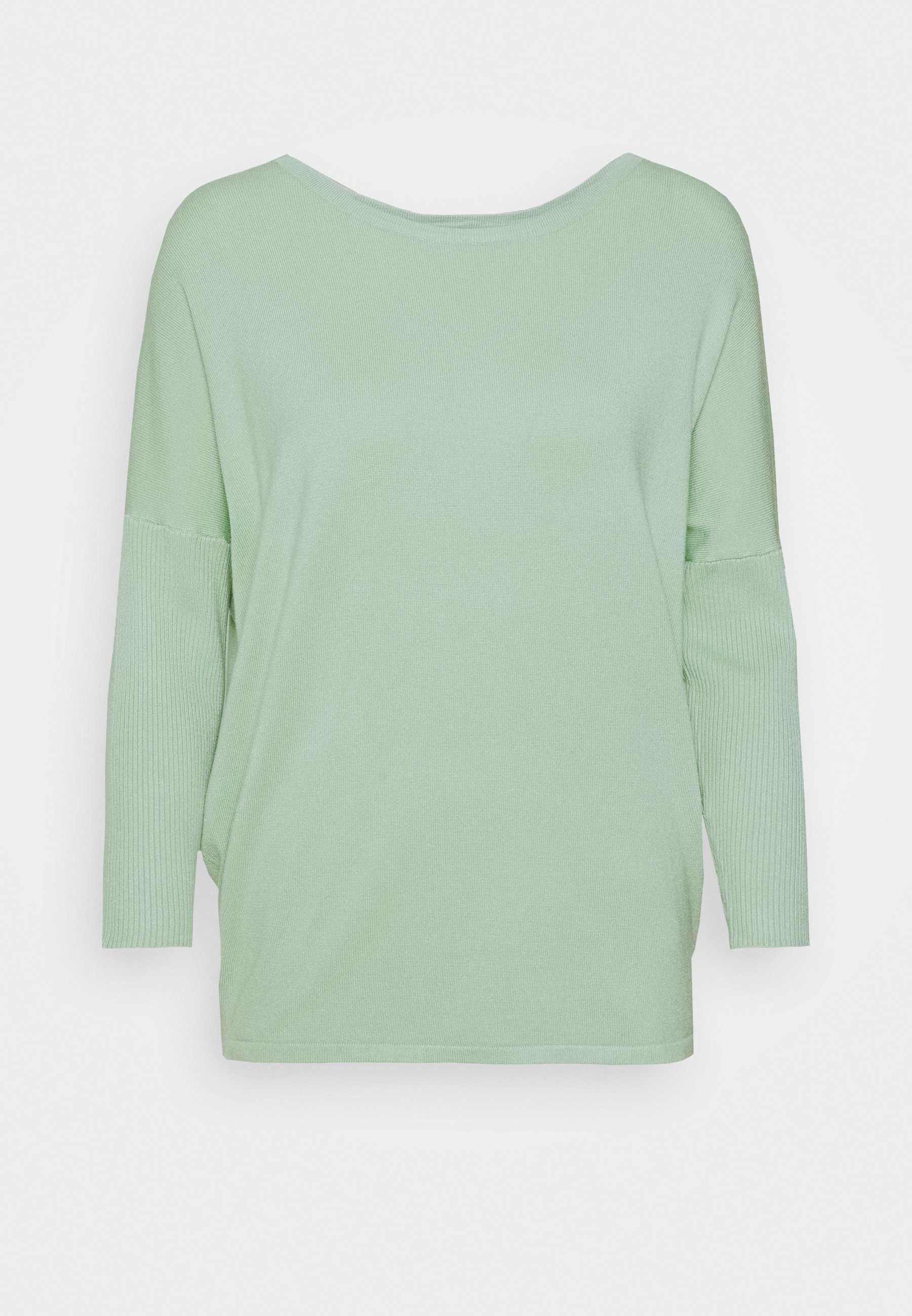Saint Tropez MILA NECK Trui army green melangekaki Saint Tropez MILA NECK Trui army green melangekaki