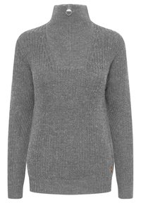 OXNANCY TROYER - Neule - medium grey melange