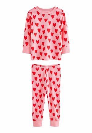 REGULAR FIT - HEART  - Pyžamová sada - red pink