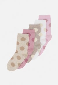 5 PACK - Strumpor - white/lilac/brown
