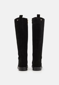Tommy Hilfiger FLAG LONG  ZIP - Zābaki - black
