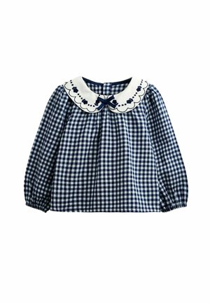 JoJo Maman Bébé, COLLARED BLOUSE - Bluse - navy blue gingham