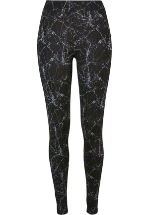 SOFT AOP - Leggings - Trousers - blackmarble