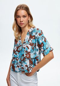adL SHORT SLEEVED  - Blus - printed turquoise