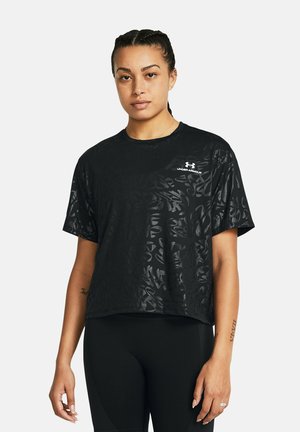 Under Armour SHORT-SLEEVES VANISH ENERGY EMBOSS  - Sports T-shirt - black