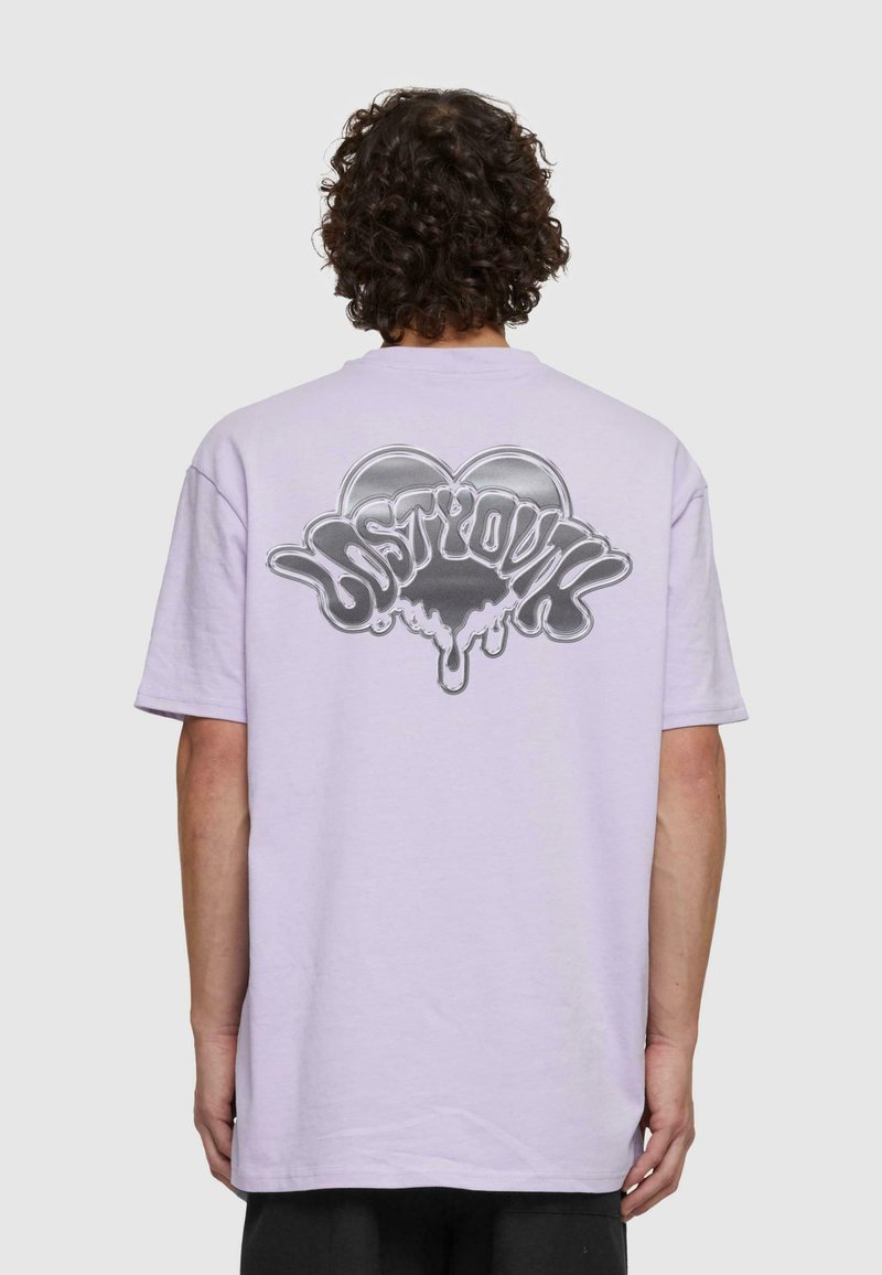 Lost Youth DRIPPING HEART   - Apdrukāts T-krekls - lilac