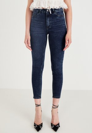NMCALLIE  - Jeggings - dark blue denim
