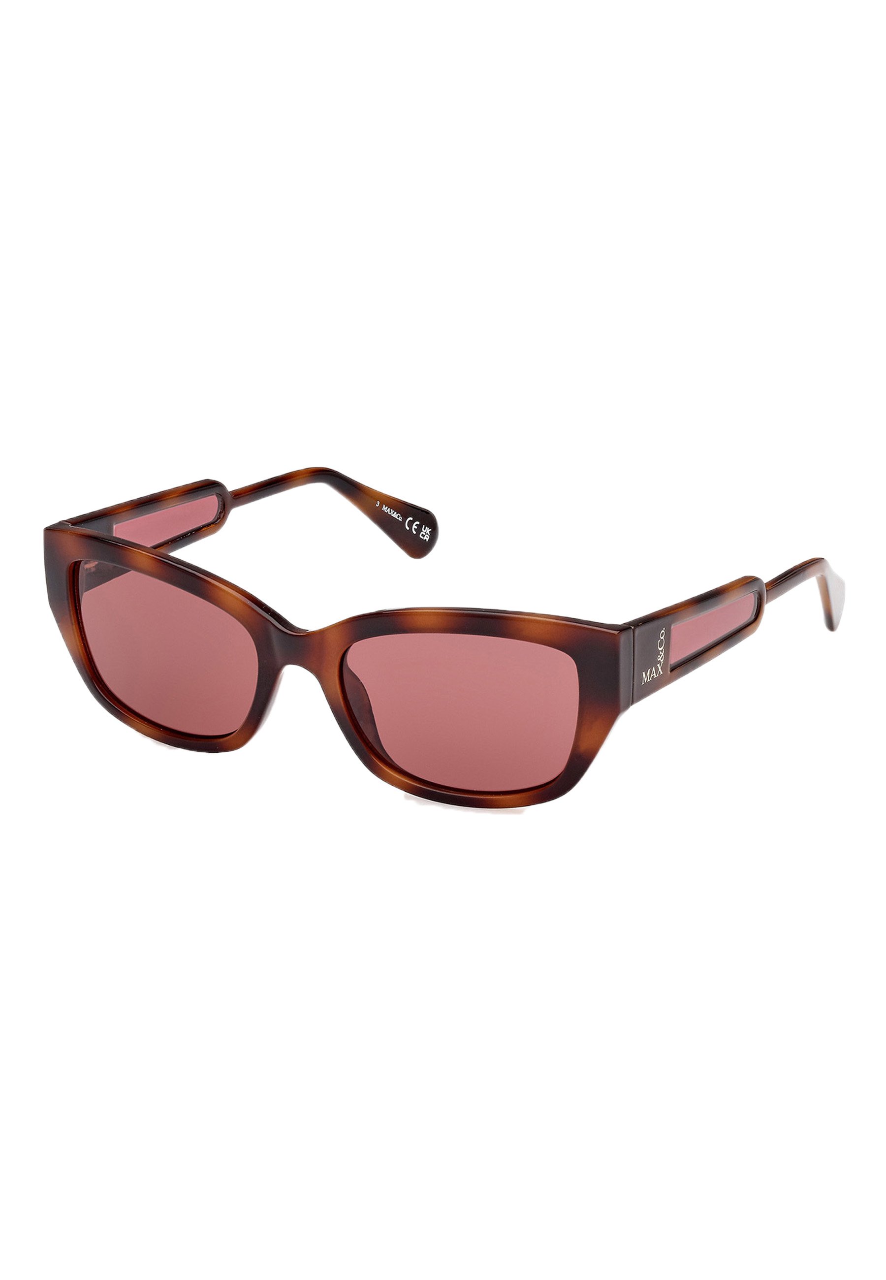 Max & Co. Sunglasses Tortoiseshell Dark Havana With Gradient Rosy Brown Lenses Max&co Mo5001 | SpecsForVets main image 4