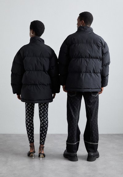 MARINE SERRE SPORT PUFFER COAT UNISEX - Téli dzseki - black