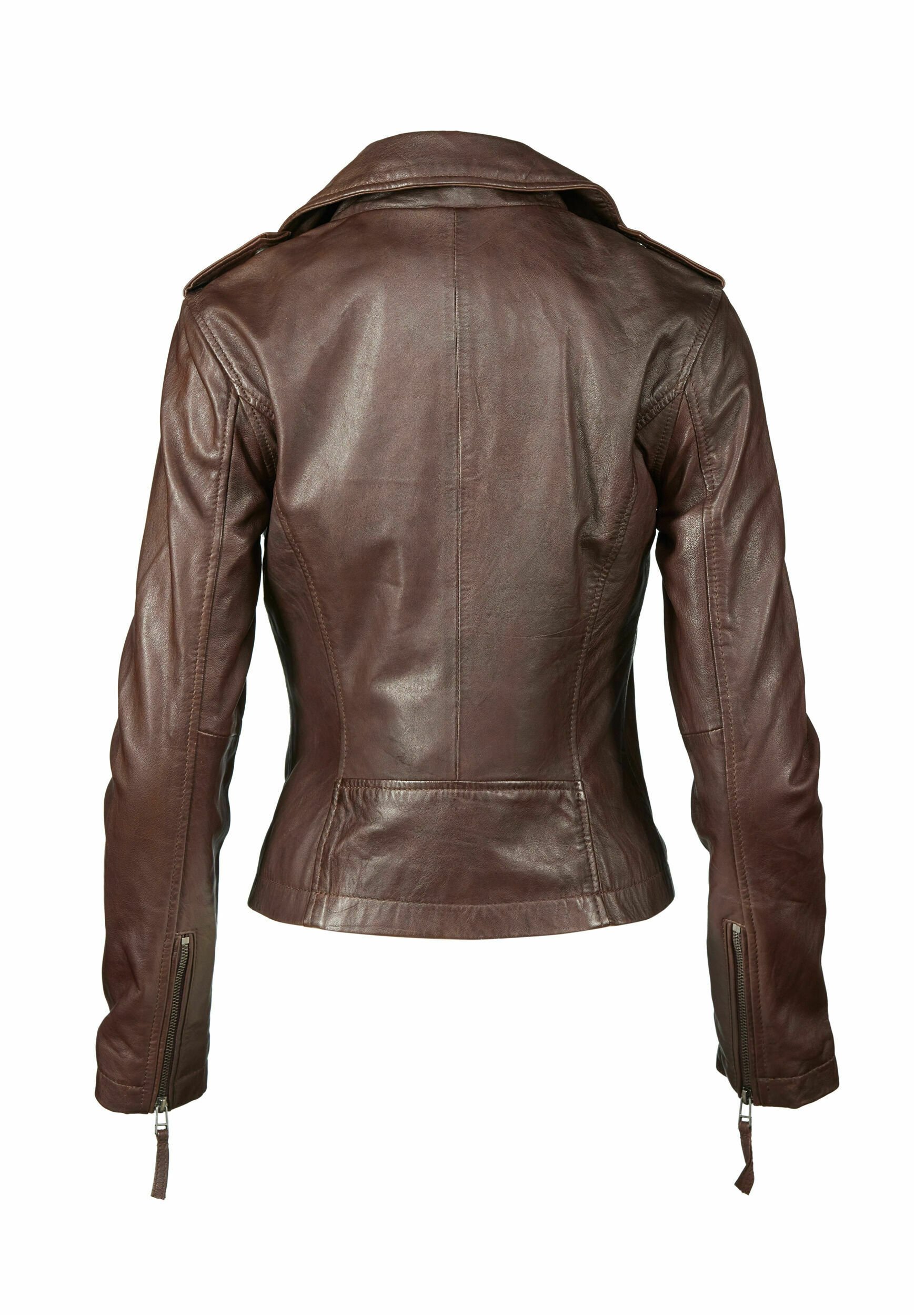 Apple of Eden AOE-102 - Leather jacket - dunkelbraun/dark