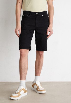 Denim shorts - denim black