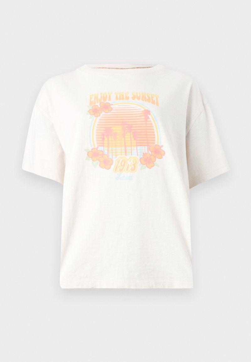 Schott T-shirt print crème Schott T-shirt print crème