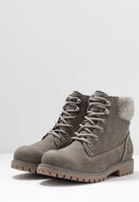 TOM TAILOR Botines con cordones - taupe