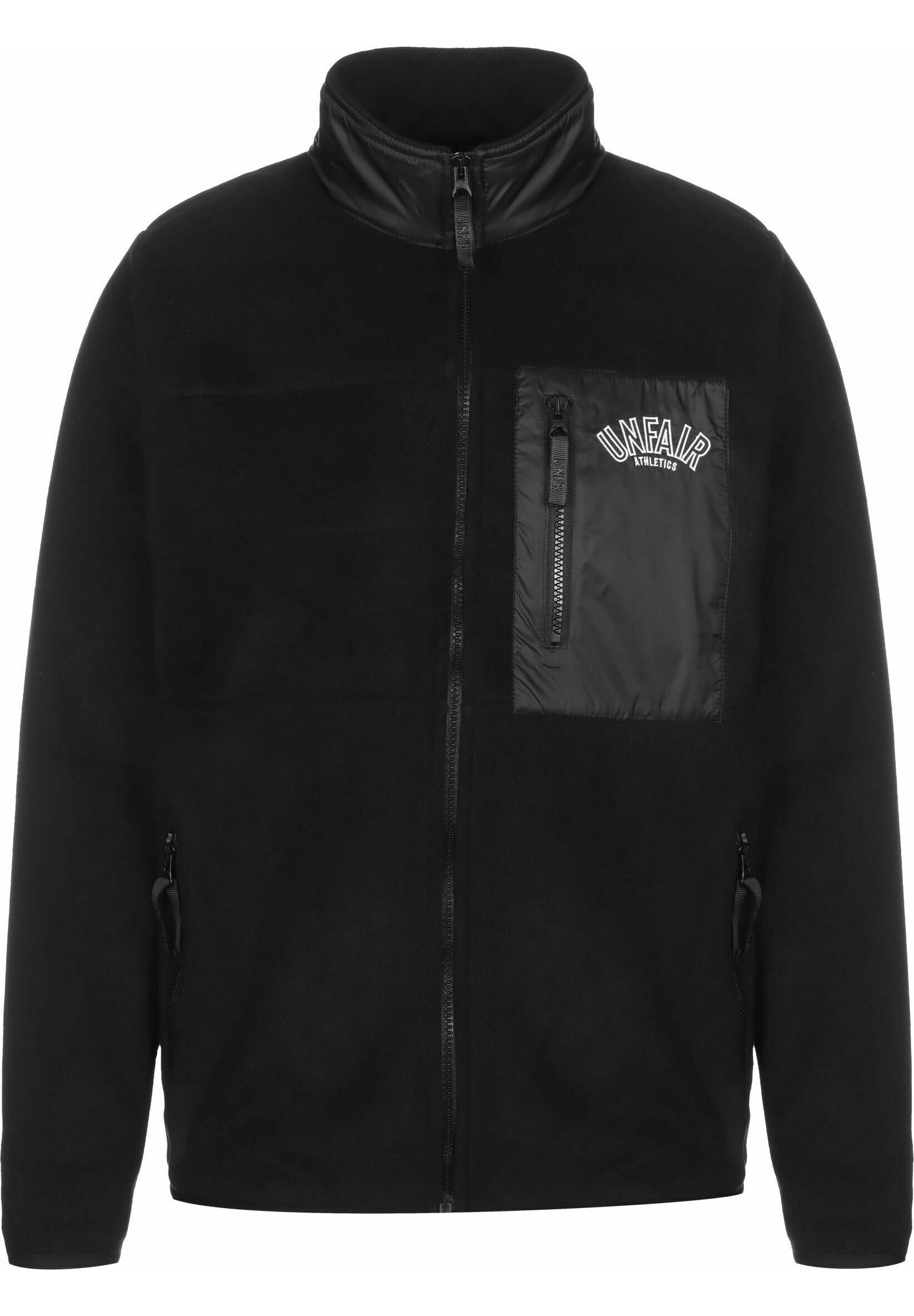 UNFAIR ATHLETICS ELEMENTARY Giacca in pile black/nero