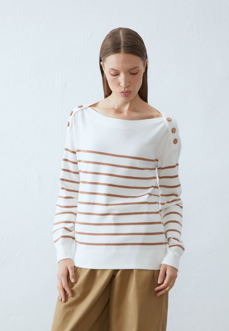 Anna Field Pullover - off-white/light brown