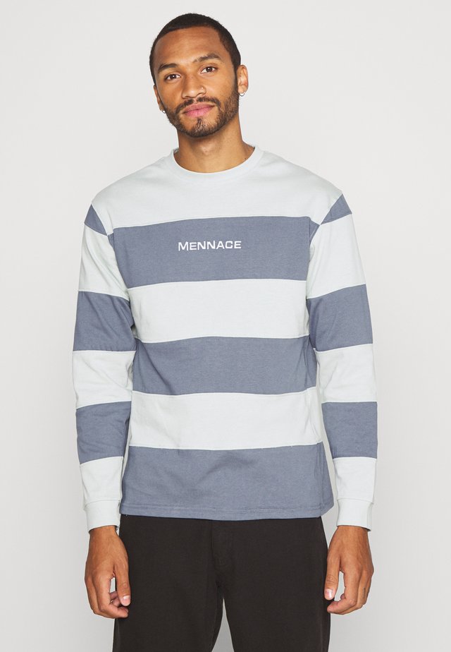 PANELLED STRIPE - Maglietta a manica lunga - blue