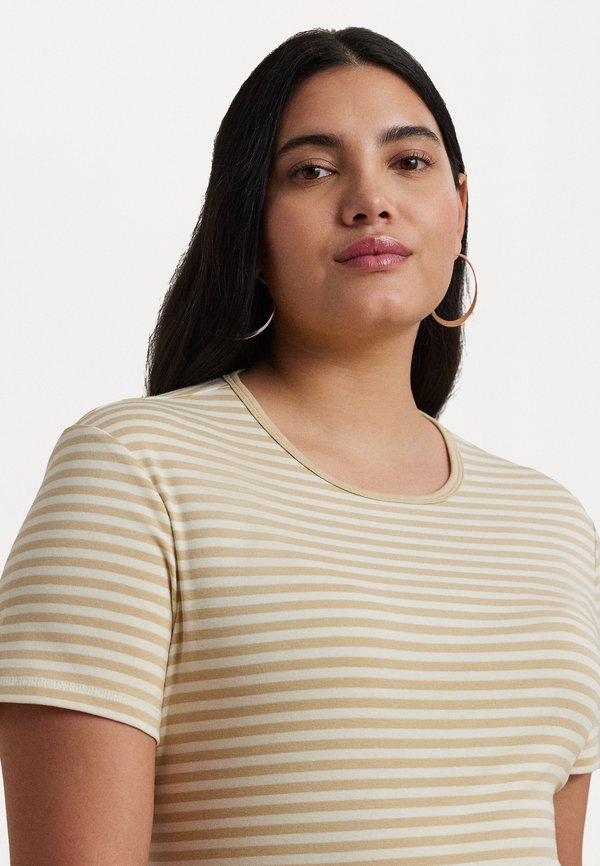 ALLI STRIPED STRETCH COTTON CREWNECK TEE - Print T-shirt2