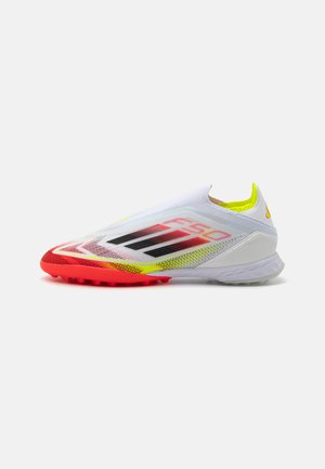 adidas Performance F50 PRO LACELESS TURF - Turf football boots - footwear white/core black/solar yellow