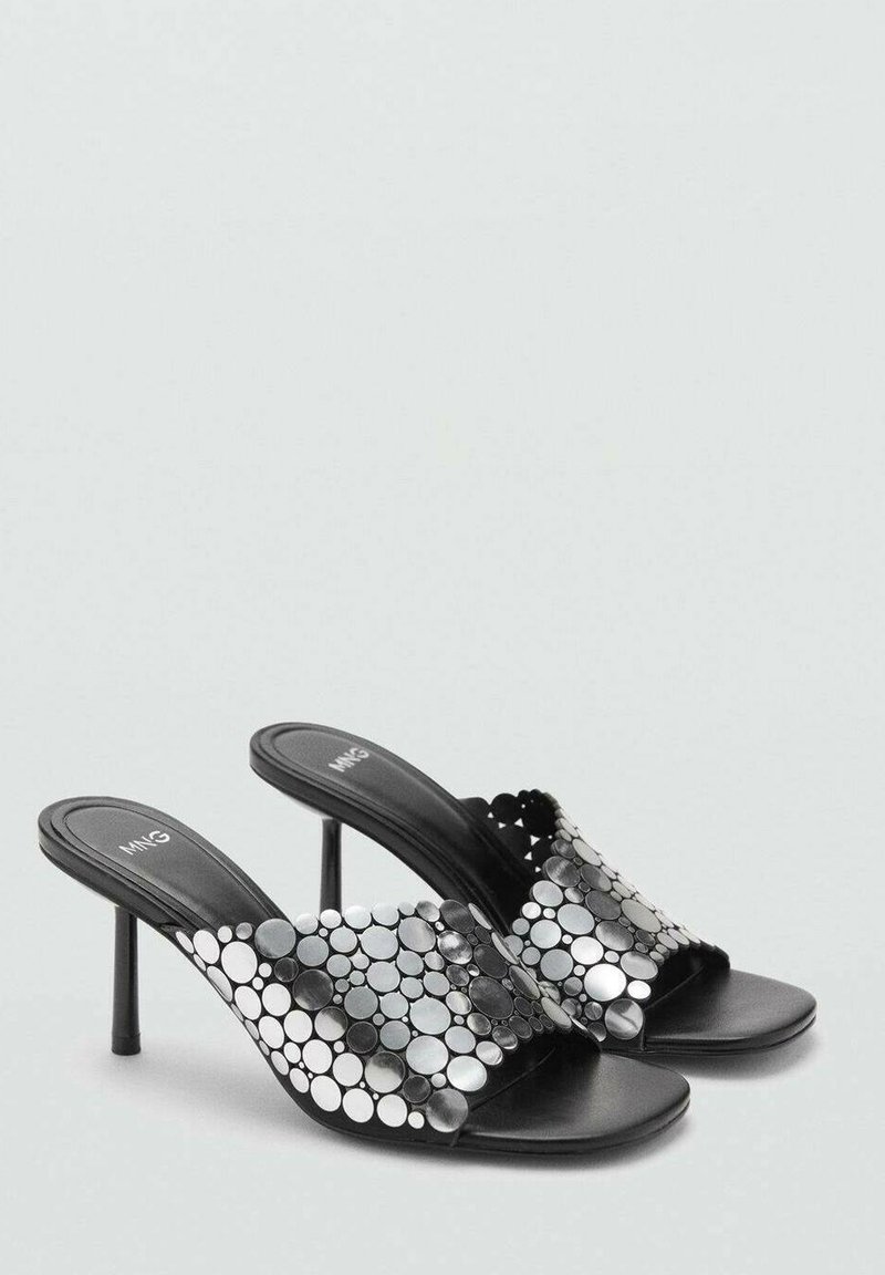 Mango Zalando Sandalias Negras Tacon Tacón Medio Sandalias Bajas