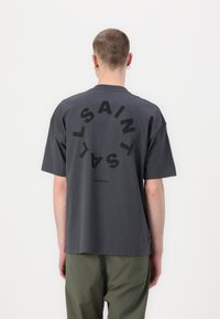 AllSaints TIERRA CREW - Apdrukāts T-krekls - jackson blue