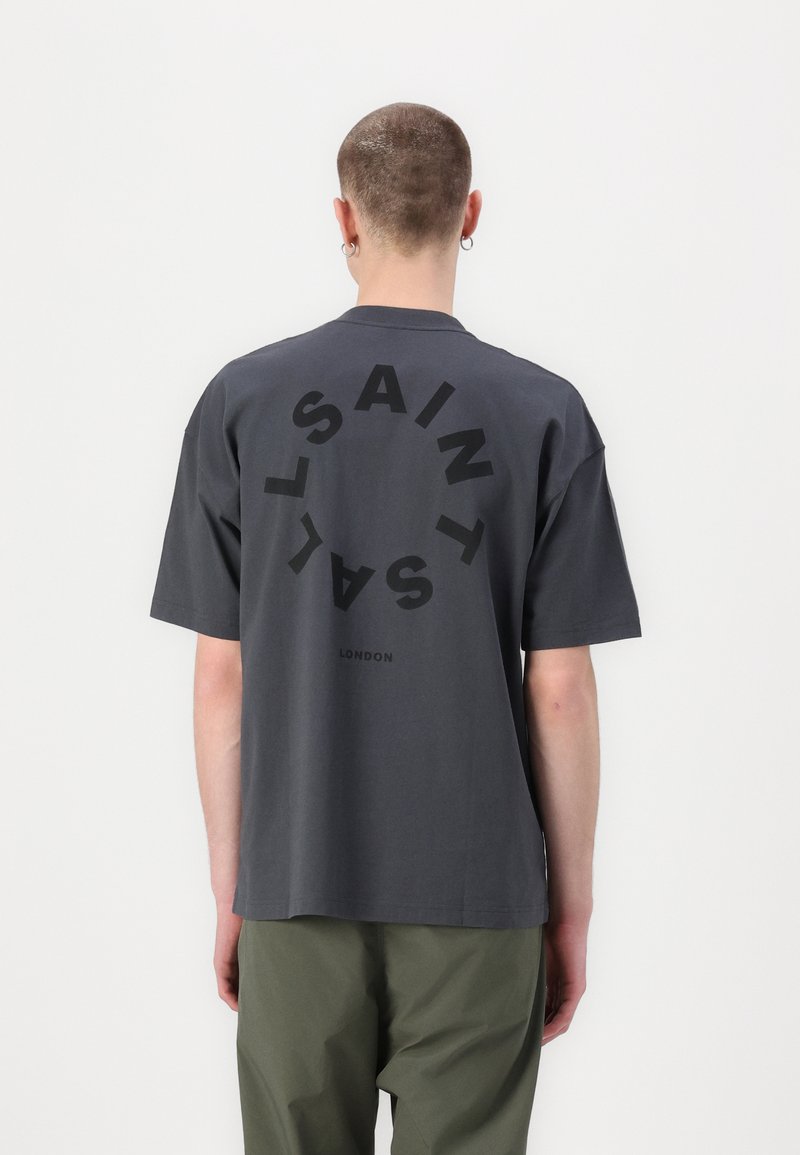 AllSaints TIERRA CREW - Apdrukāts T-krekls - jackson blue