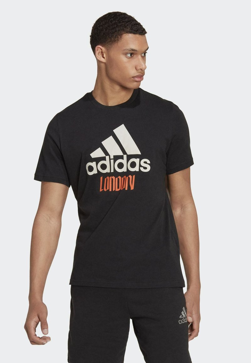 adidas Sportswear LONDON GRAPHIC TShirt print black/schwarz Zalando.at