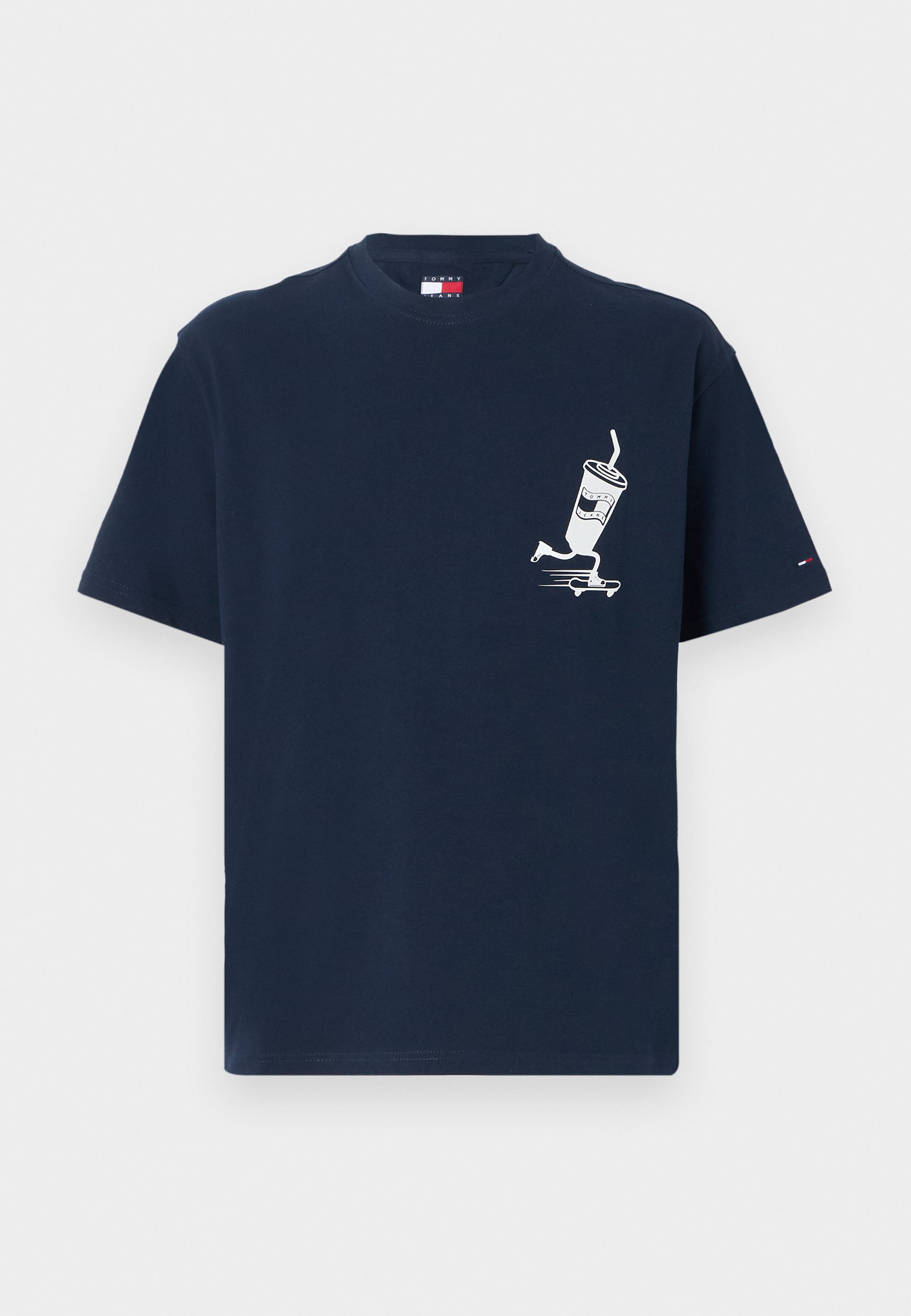 Tommy Jeans RELAXED FIT - Triko s potiskem - dark night navy