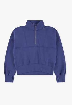 Abercrombie & Fitch ESSENTIAL ZIP - Sweatshirt - skipper blue