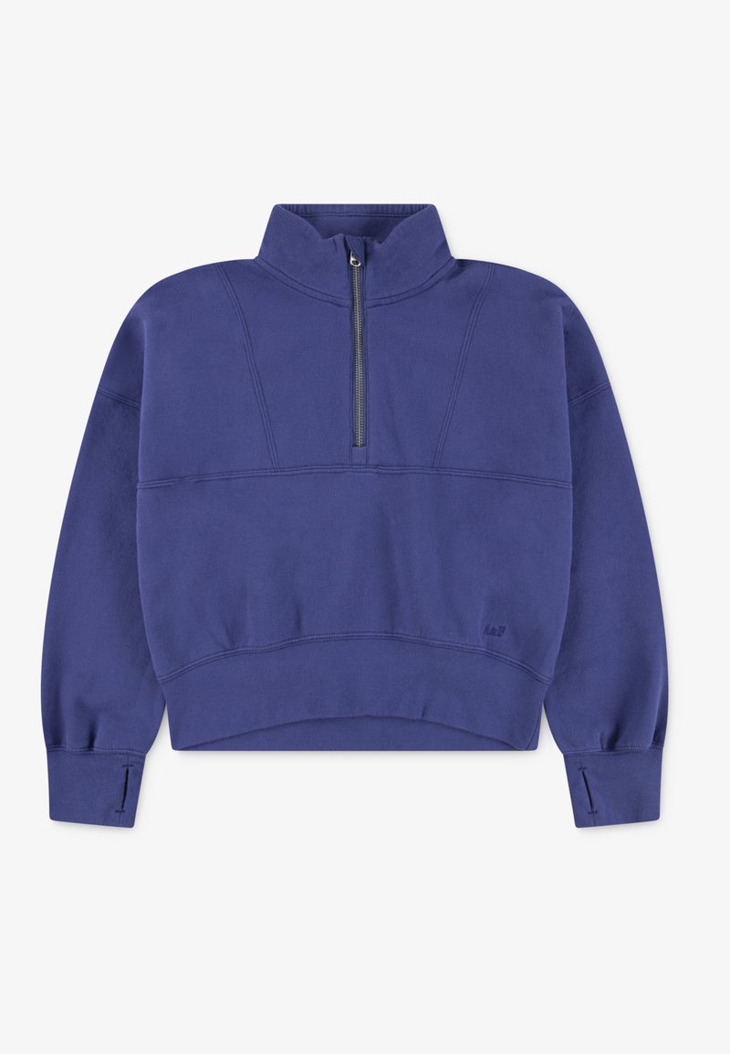 Abercrombie & Fitch ESSENTIAL ZIP - Sweatshirt - skipper blue