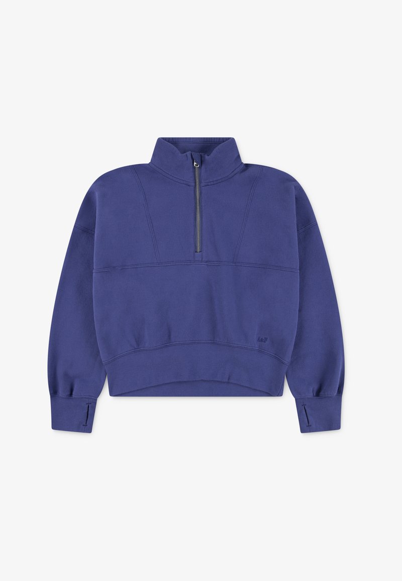 Abercrombie & Fitch ESSENTIAL ZIP - Sweatshirt - skipper blue