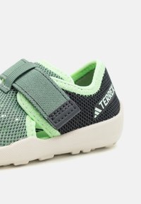 Adidas Terrex CAPTAIN TOEY UNISEX - Sandalias de senderismo - silver green/carbon/green spark