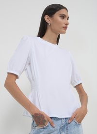Calliope EN POINT DE SMOCK - Camicetta - blanc