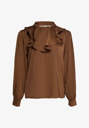 usha, Bluse - coffee