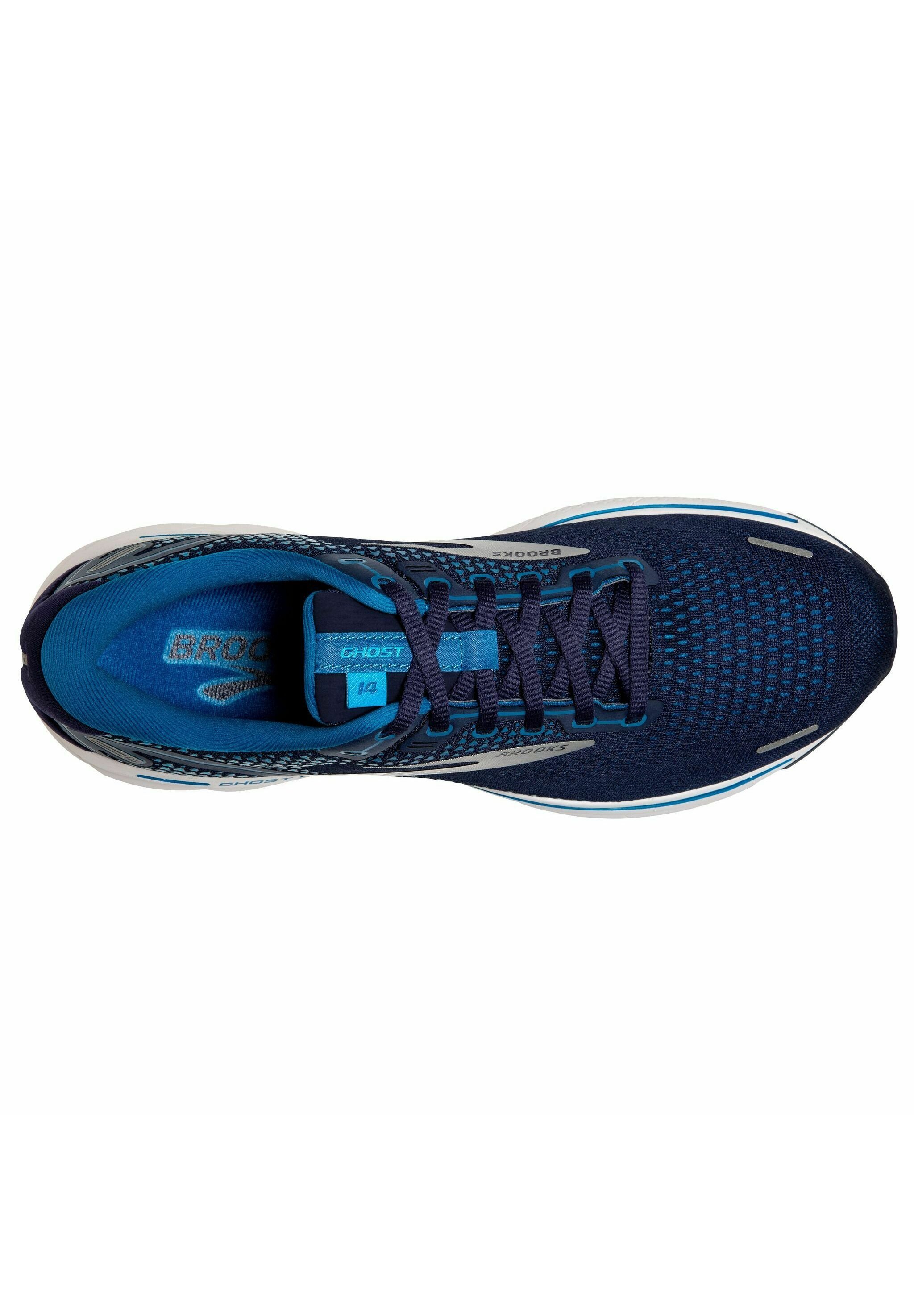 brooks ghost red white blue