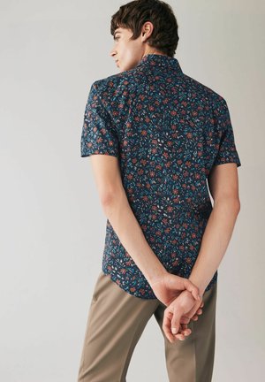 PRINTED SHORT SLEEVE  FIT-REGULAR FIT - Camicia - navy blue