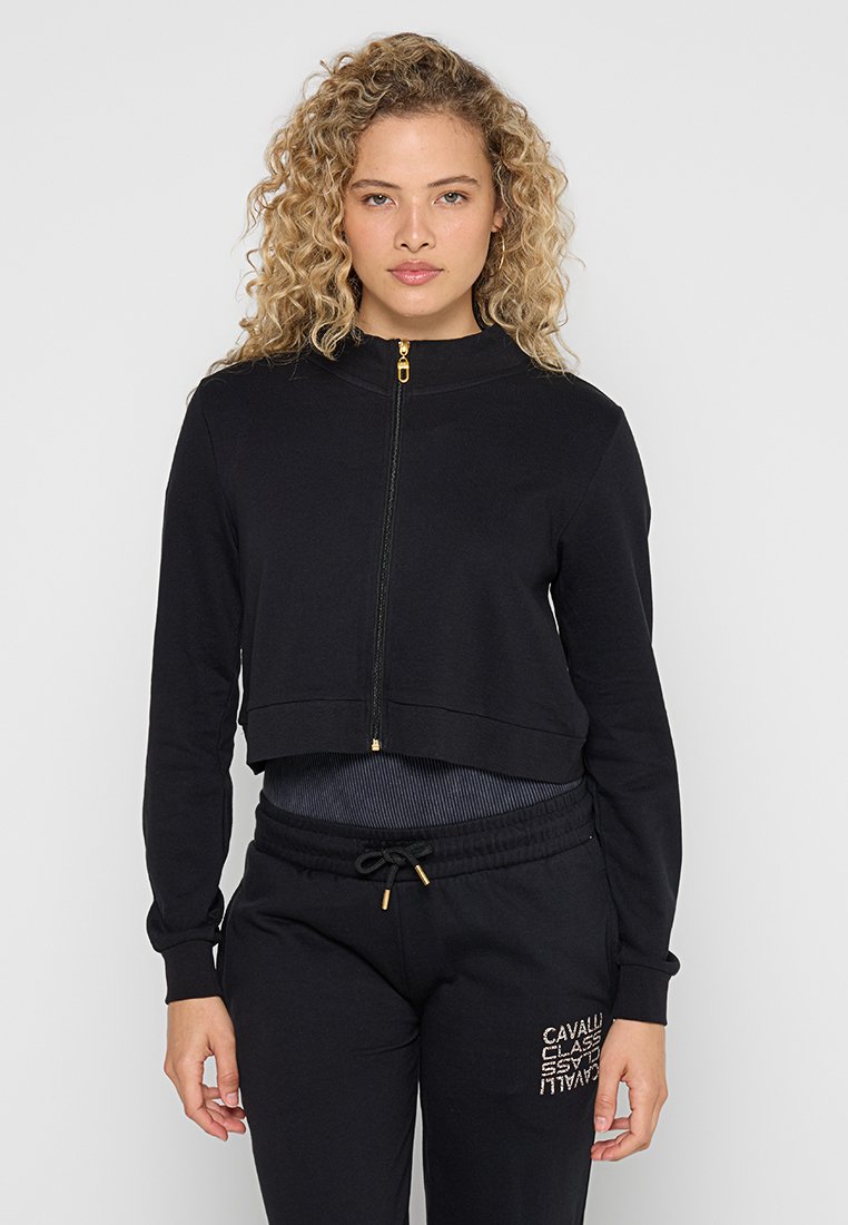 Cavalli Class Sweater met rits zwart