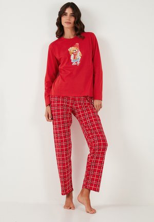 SET REGULAR FIT - Nattøj sæt - red