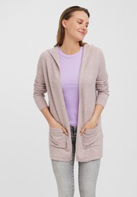 Vero Moda - DOFFY OPEN HOOD NOOS - Cardigan - woodrose Thumbnail Image 1