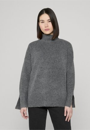 SOFT TOUCH TURTLENECK - Strikkegenser - anthrazit