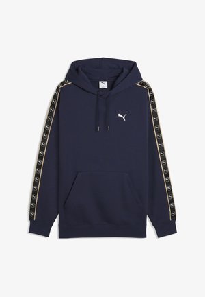 Puma, ESSENTIALS ELEVATED TAPE RELAXED HOODIE - Felpa con cappuccio - navy