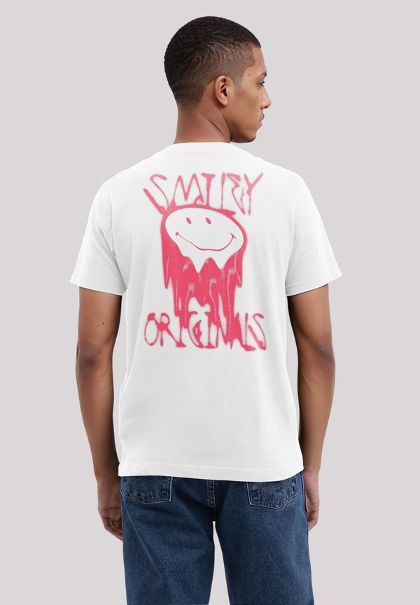 SMILEY ORIGINALS PUNK DRIP STREETWEAR - T-Shirt print - weiß