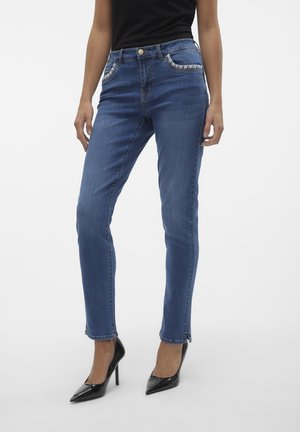 Jeans fuselé - dark-blue denim
