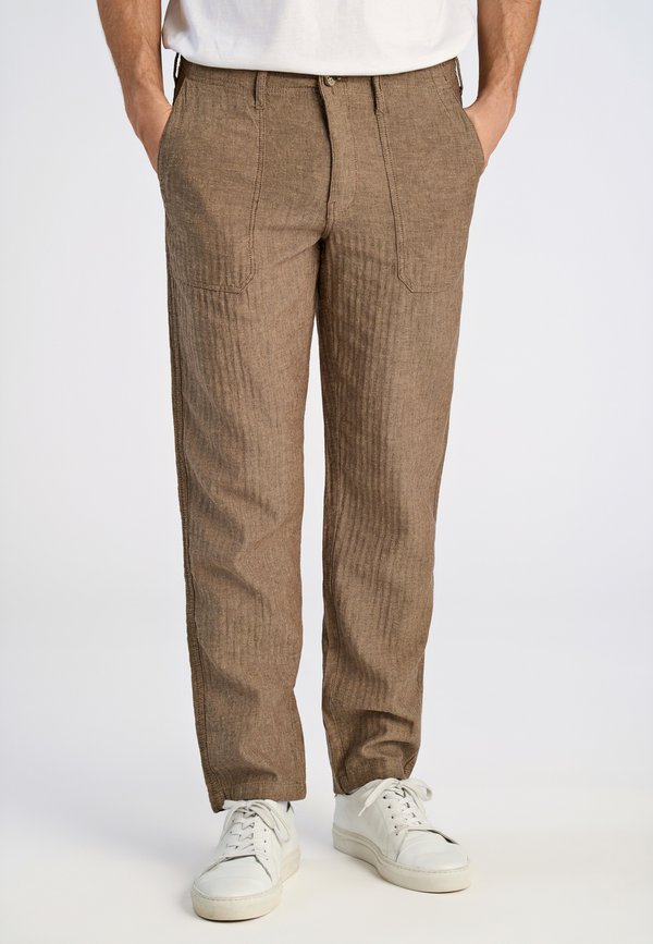 HERRINGBONE  - Stoffhose - dk stone