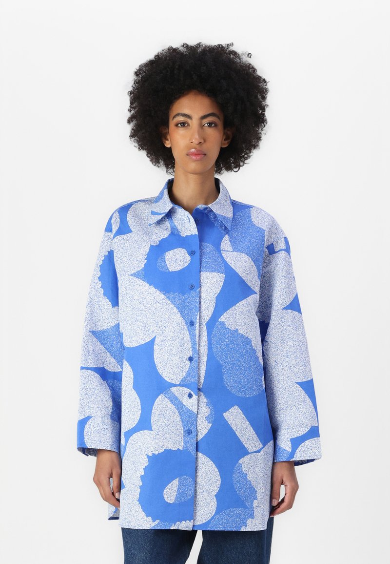 Marimekko HEITTO UNIKKO - Skjortebluse - blue/white