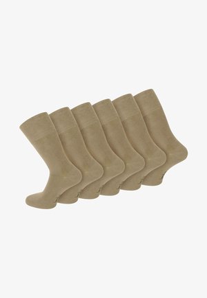 Normani 6 PAAR BAMBUS GESUNDHEITS - Socken - beige